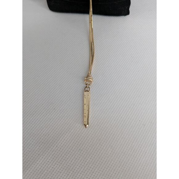 Kendra Scott Starla Y Necklace Gold With Druzy 24.5" Adjustable Lobster Clasp - Picture 5 of 10